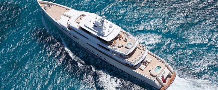 Nautilus is one of the few motor yachts built by the legendary Perini Navi