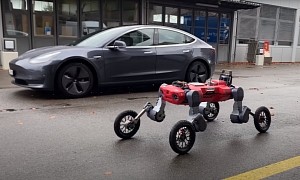 Swiss-Mile Robot Is a Car, Quadruped, and Humanoid Packed in a Four-Wheeled Machine