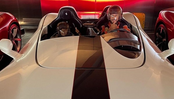 Swizz Beatz and Genesis in Ferrari Monza SP2