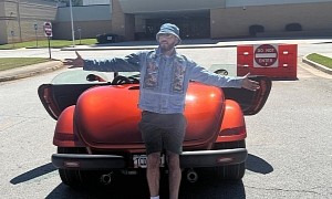 Swizz Beatz Visits His Old High Schools in a Fitting Ride, Drives a Plymouth Prowler