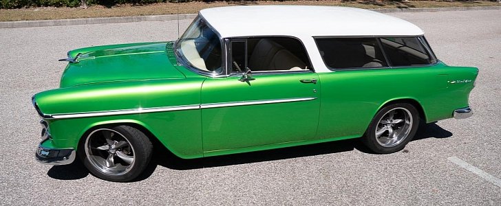 Lowered 1955 Chevrolet Nomad