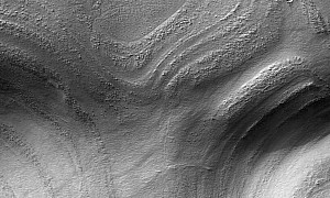 Taffy Pull Terrain May Have Once Supported Large Ocean in Mars Largest Impact Zone