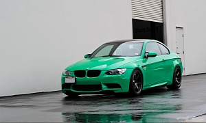 Takata Green BMW E92 M3 Receives Legendary Wheels at EAS