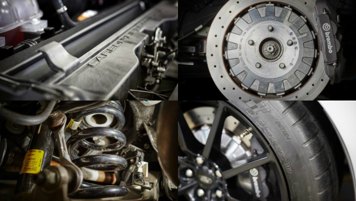 2016 Shelby GT350 Mustang suspension, chassis and brakes