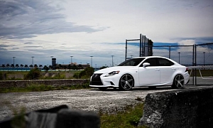 Take a Look at the 2014 Lexus IS on Vossen CV5 Wheels