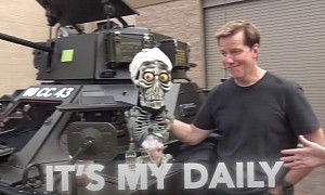Taking Jeff Dunham’s Tank “Achmed” to the Drive-Through Is as Fun as It Sounds
