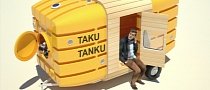 Taku-Tanku Is a Two-Wheeled House You Can Tow with a Bike