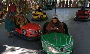 Taliban Fighters Take A Break From Creating Chaos By Enjoying Armed Bumper Car Rides