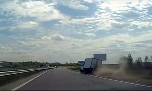 Tall Van Has a Bit of a Rough Encounter with the Laws of Physics