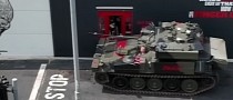 Tank Drives Thru Drive-Thru at KFC, Misses Everything but Attention and Laughs