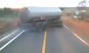 Tanker Truck Drifting Video Is Extreme