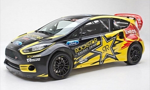 Tanner Foust Reveals his 2014 Ford Fiesta ST Energy Drink Racer