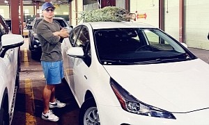 Taron Egerton Is Ready for the Holidays With a "Christmas Prius"