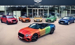 Taste the Rainbow and Be Proud of Bentley's Colorful Continental GT Convertible