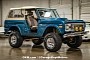 Teal and Tan, Lifted 1976 Ford Bronco 4x4 Packs Rebuilt 302ci V8, Affordable Price