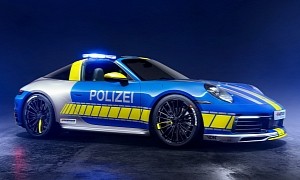TechArt Porsche 911 Targa 4 Ready to Hunt Down Bad Guys Using Custom Police Livery