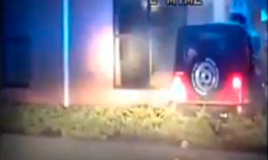 Teenager Hits Church at the Wheel of Stolen Jeep Wrangler