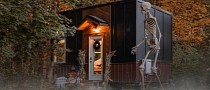 Teeny Tiny House on Wheels Gets Decked Out for Halloween, Looks Spooktacular