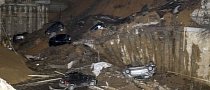 Ten Meters Deep Road Collapse Claims Several Cars in Rome