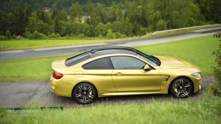BMW M4 in Austin Yellow