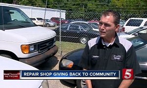 Tennessee Auto body Repair Shop Gives Away 11 Cars To Families in Need