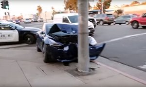 Tesla Addressing Safety Issues with Model 3 after Real Pole Crash Aftermath