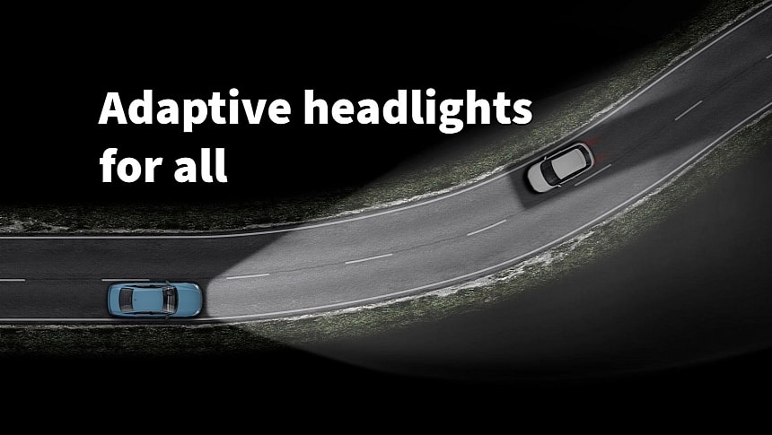 Tesla adds one-time charge limit, adaptive headlights