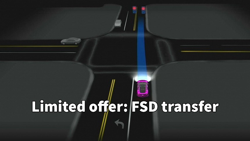 Tesla allows transferring the FSD license to a new car