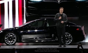 Tesla and Elon Musk Preach to the Converted With The Model S Plaid