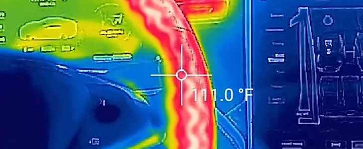 Tesla Model S interior heat map
