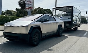 Tesla Brags About Its All-American Cars, but Why Is the Cybertruck Towing a Model Y?