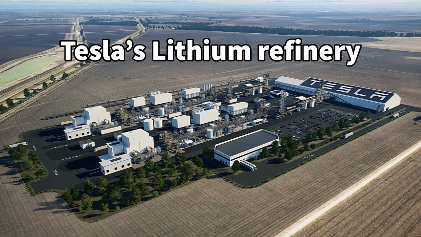 Tesla broke ground on its lithium refinery in Texas