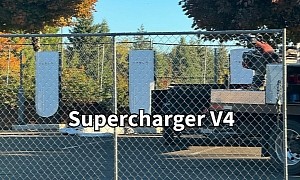 Tesla Builds Its First North American V4 Supercharger Station in Oregon