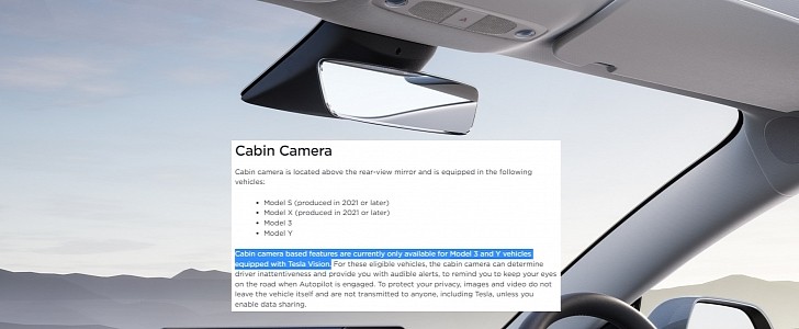 Tesla cabin camera would only work on Model 3 and Model Y units, but Consumer Reports tested it on a Model S