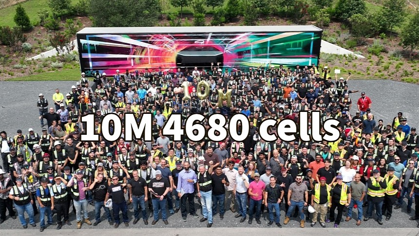 Tesla produced the 10 millionth 4680 cell at Giga Texas