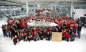 Tesla Celebrates Building of 1,000th Model S Frame