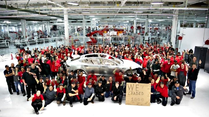1000th Tesla Model S Frame