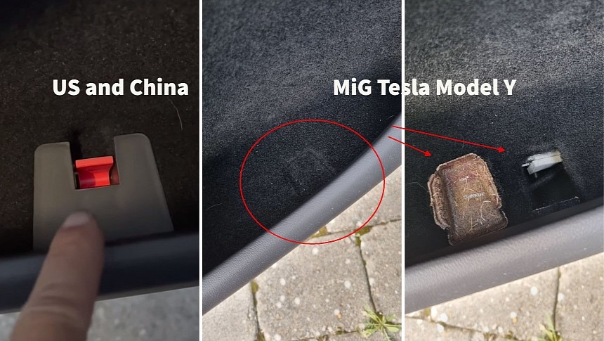 Tesla changed the Model Y's emergency door release