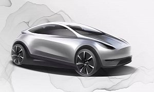 Tesla Chinese EV Rendering Previews New Design Language