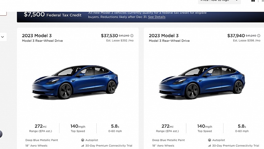 Tesla Cuts Prices of Model 3 Again As We Wait for the Updated Version ...