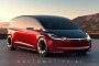 Tesla 'Cyberminivan' Seems Prepared for a Volkswagen ID. Buzz Clash of EV Titans