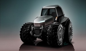 Tesla Cybertractor Rendered Looking Ready to Take Diesel Out of Farming