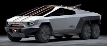 Tesla Cybertruck 6x6 Ain't Musk-Approved, Lives in Fantasy Land for Now