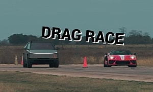 Tesla Cybertruck Drag Races Hennessey Supercharged Corvette, Defeat Is Absolute