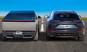 Tesla Cybertruck Drag Races Lamborghini Urus, One of Them Gets Absolutely Destroyed