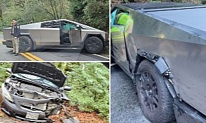 Tesla Cybertruck Experiences Its First Real-World Crash, Doesn't Look That Bad