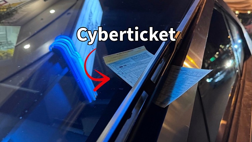 Tesla Cybertruck got its first parking ticket