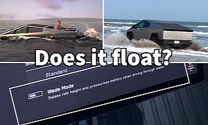 Tesla Cybertruck Has a Wade Mode To Pressurize the Battery When Driving Through Water