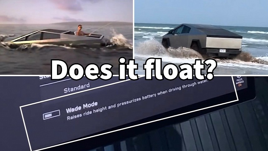 Tesla Cybertruck has a Wade Mode, but does it float?