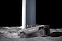 Tesla Cybertruck Makes Stop on the Moon on Its Way to Mars in Fan-Made CGI
